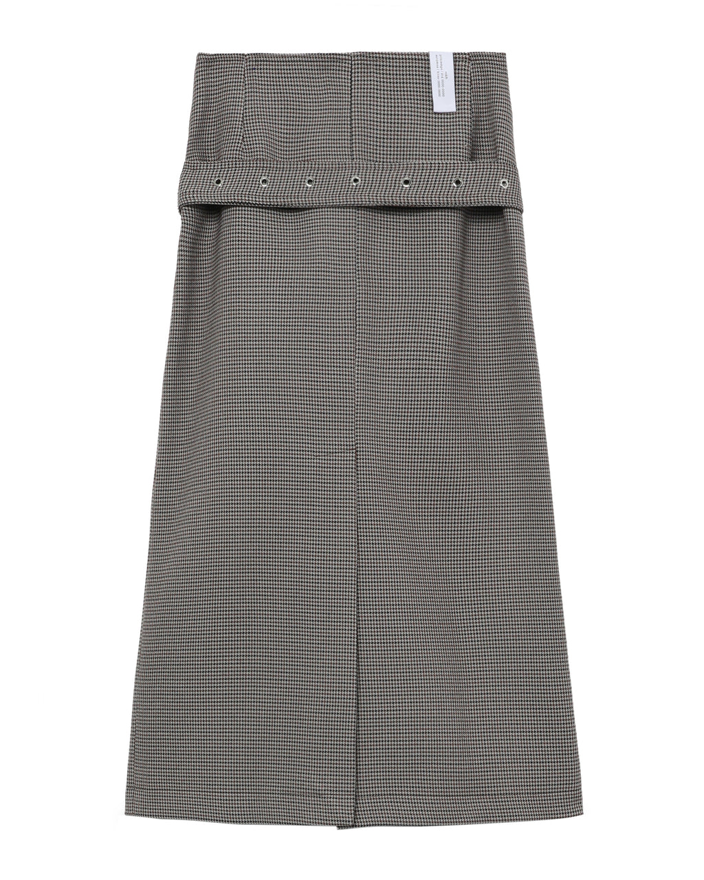 Belted button down skirt