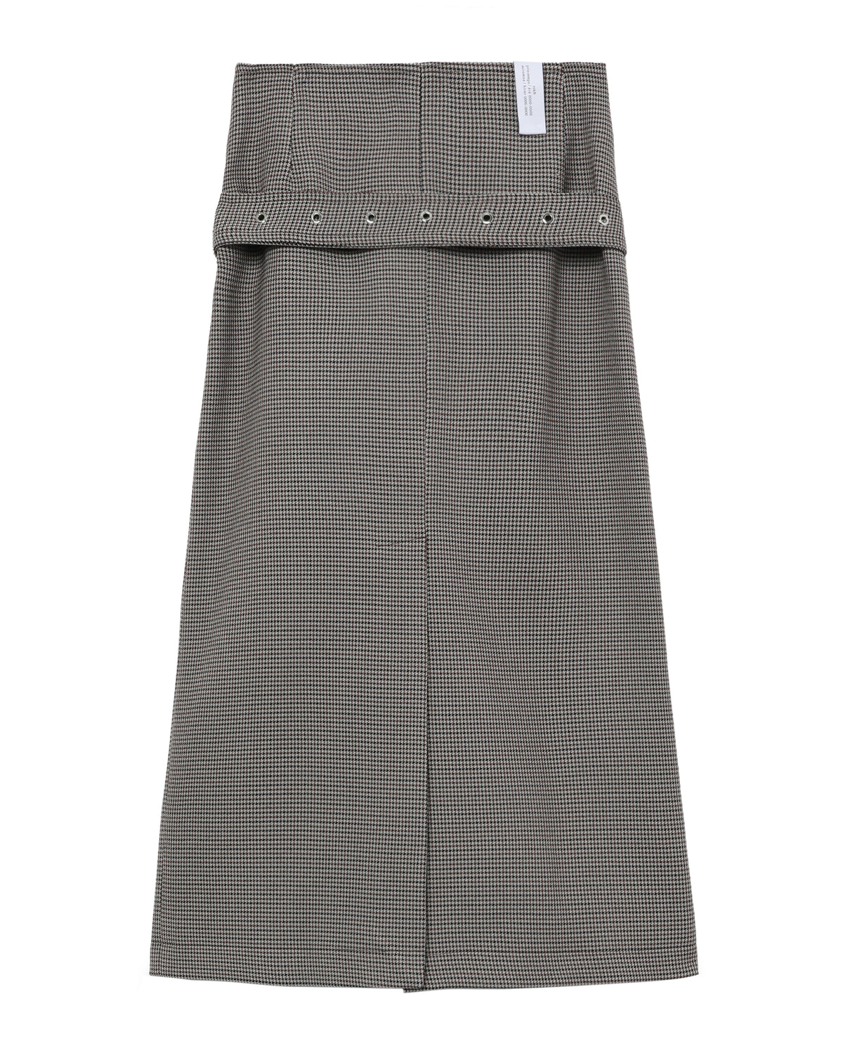Belted button down skirt
