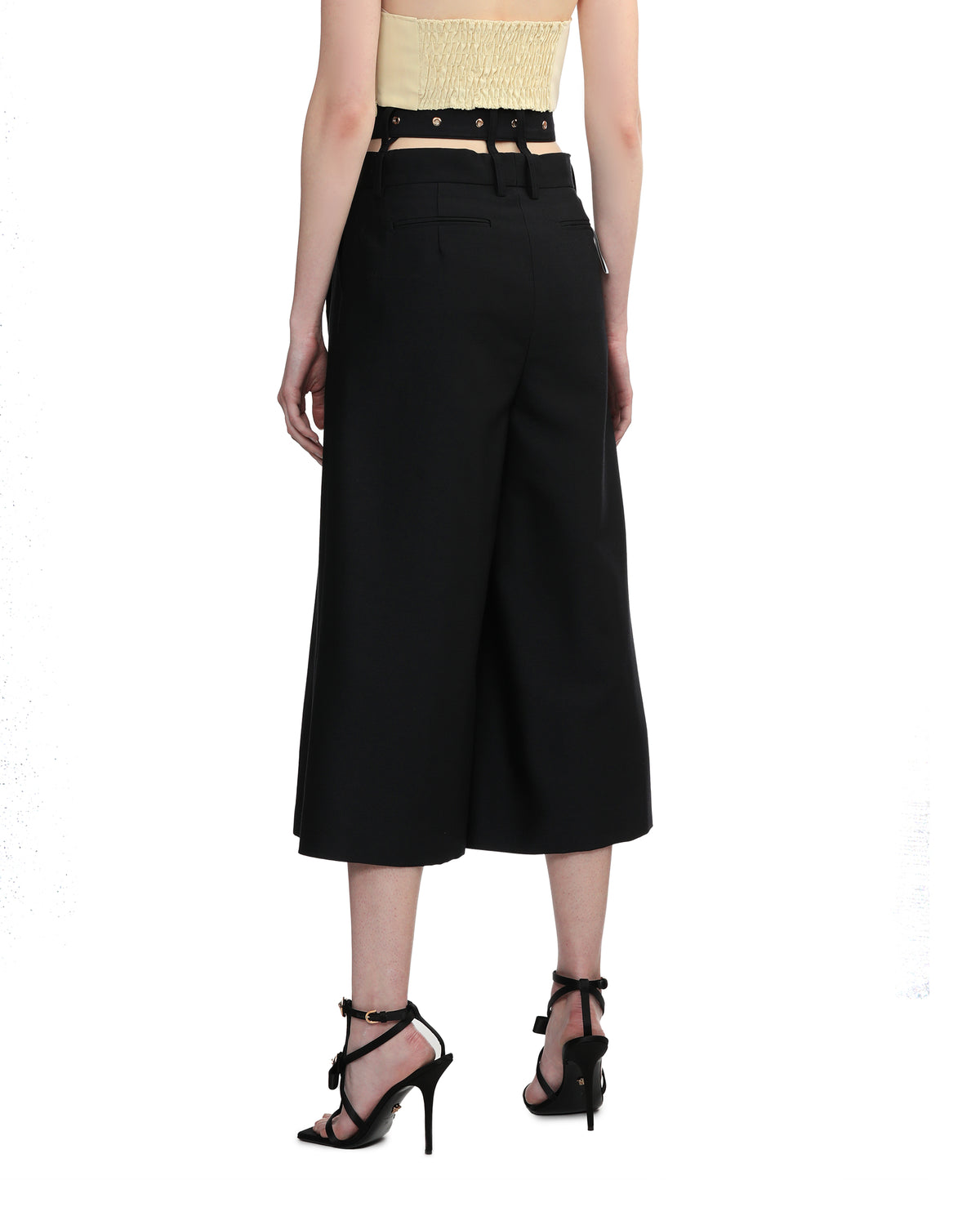 Belted cut out pants