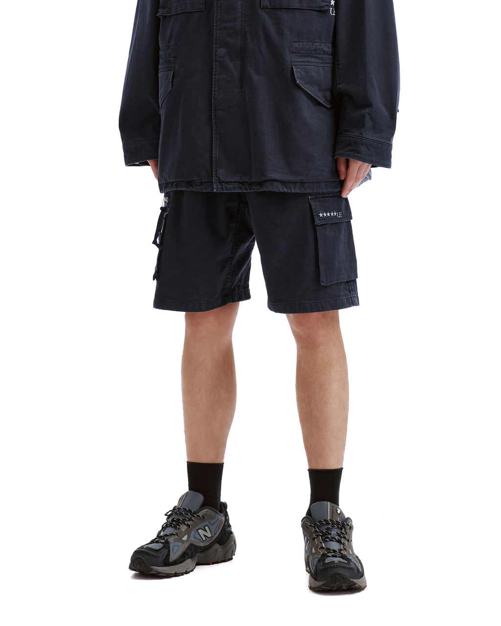 Military field cargo shorts