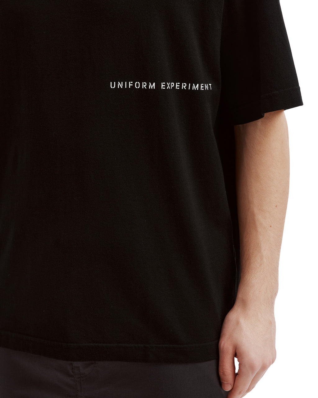 Stencil logo tee