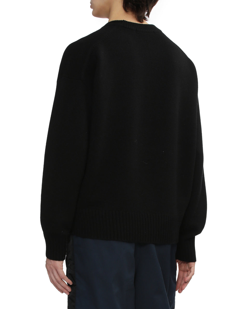 Logo patch knit