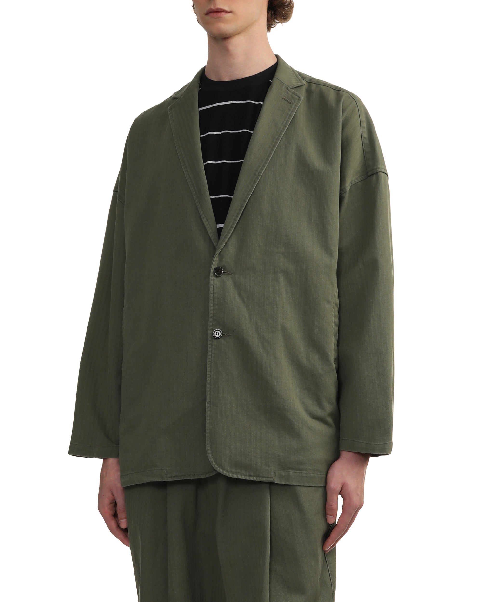 Herringbone tailored blazer
