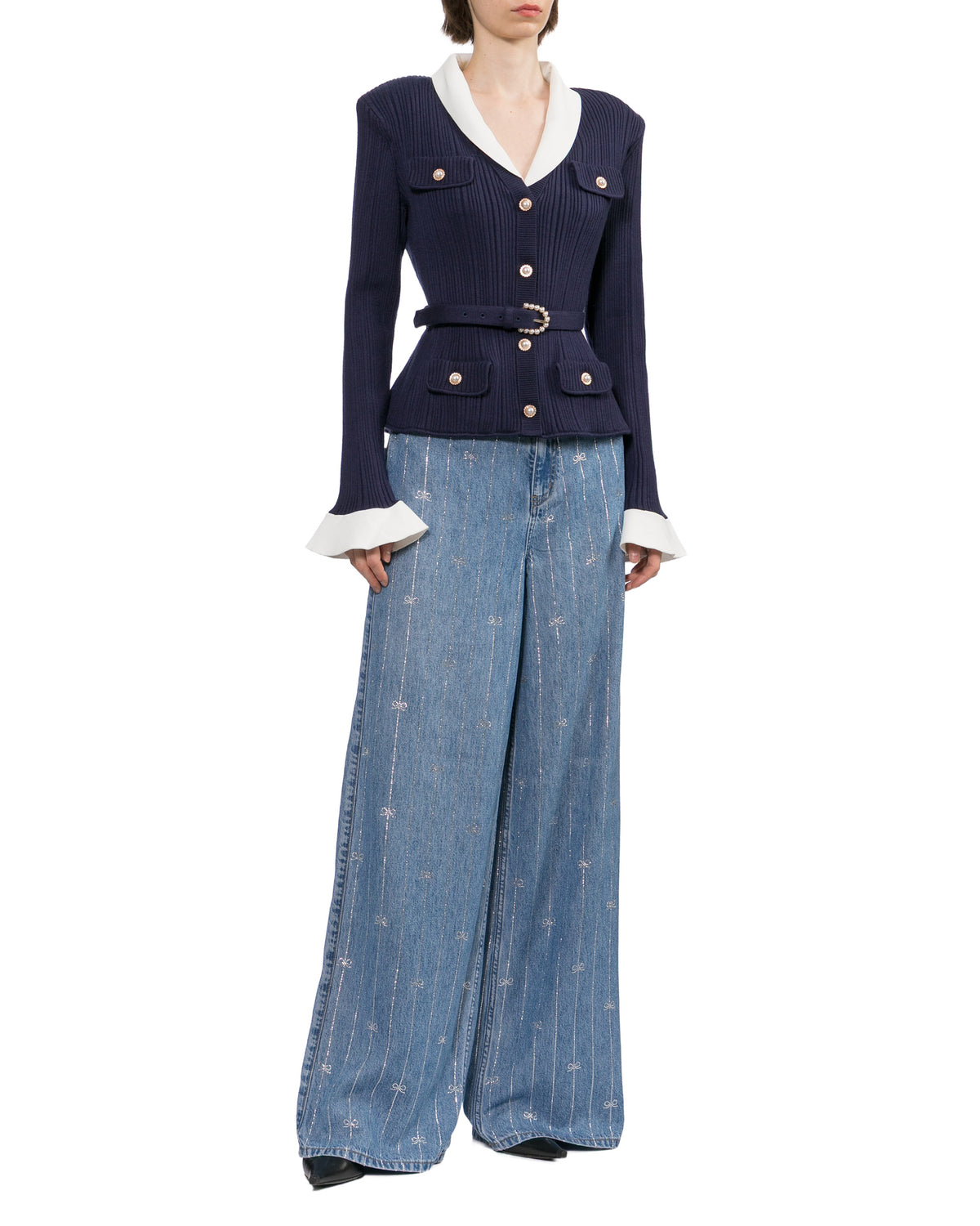 Belted cardigan
