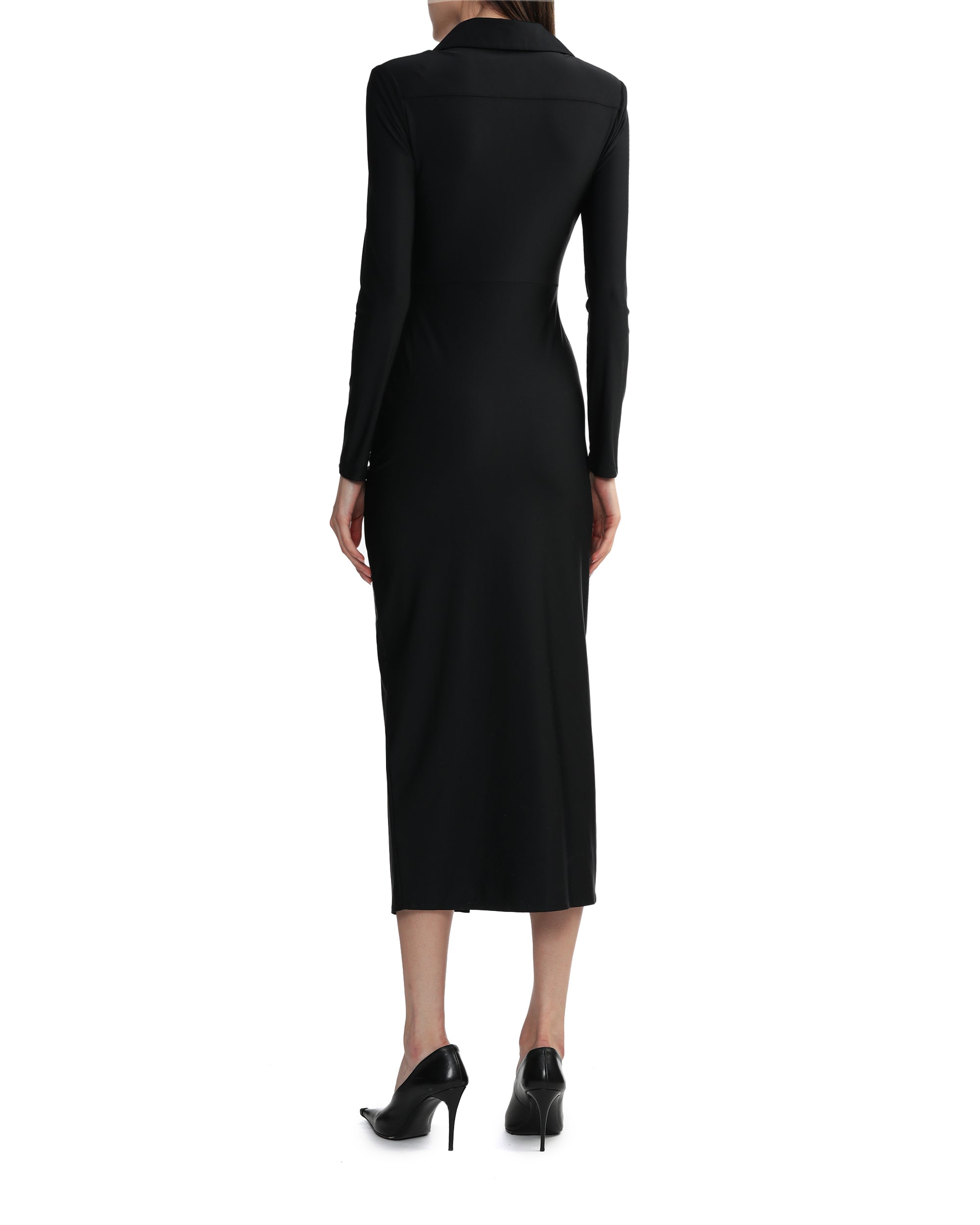 Jersey cut-out midi dress