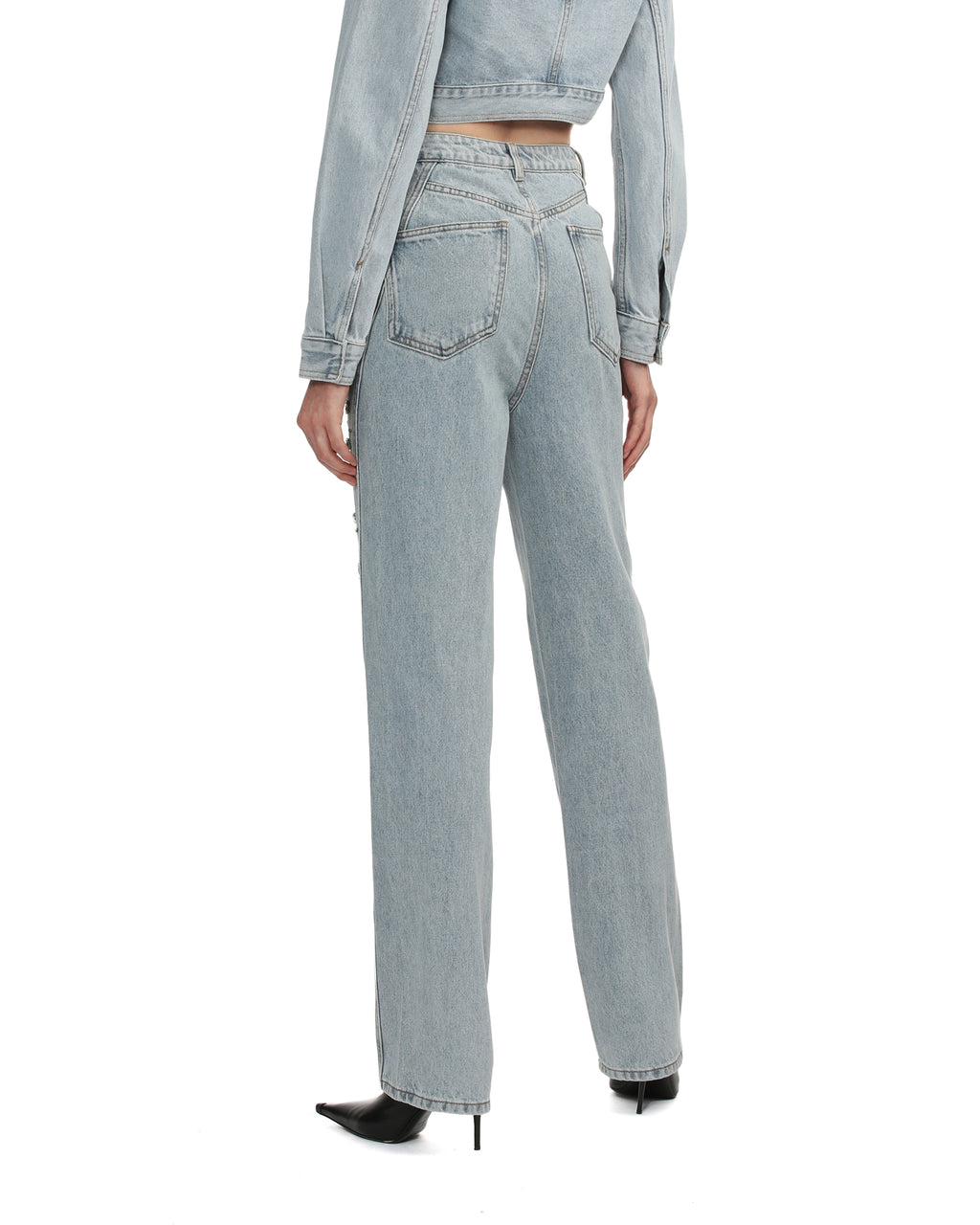 Rhinestone embellished jeans