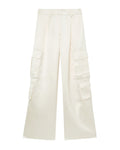 Satin cargo trousers