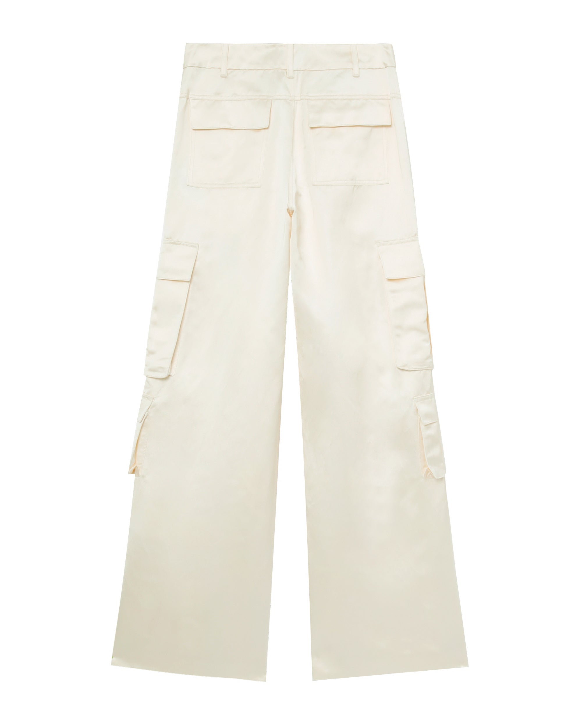 Satin cargo trousers