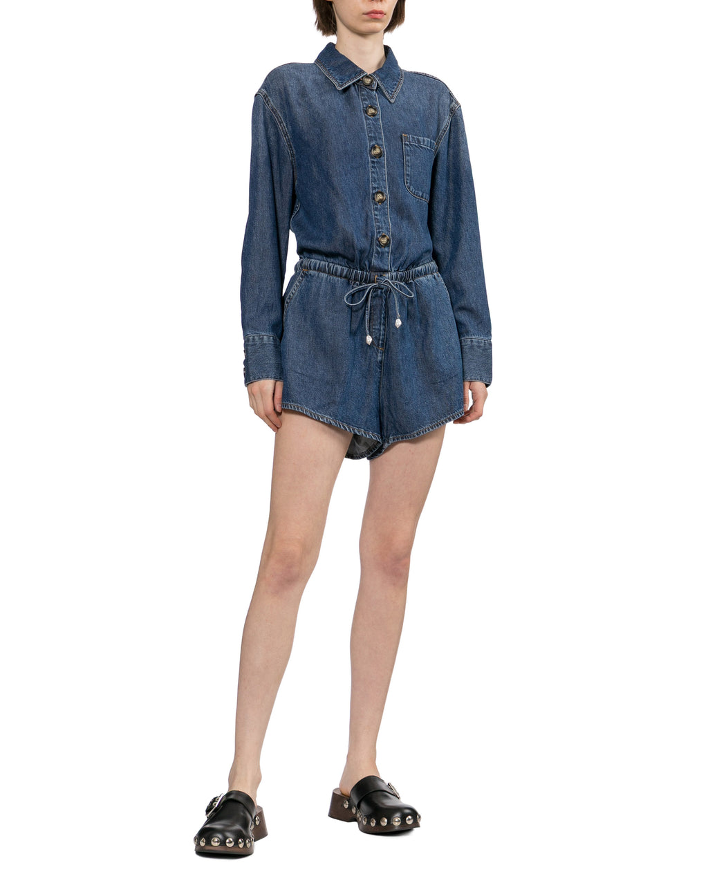 Denim romper