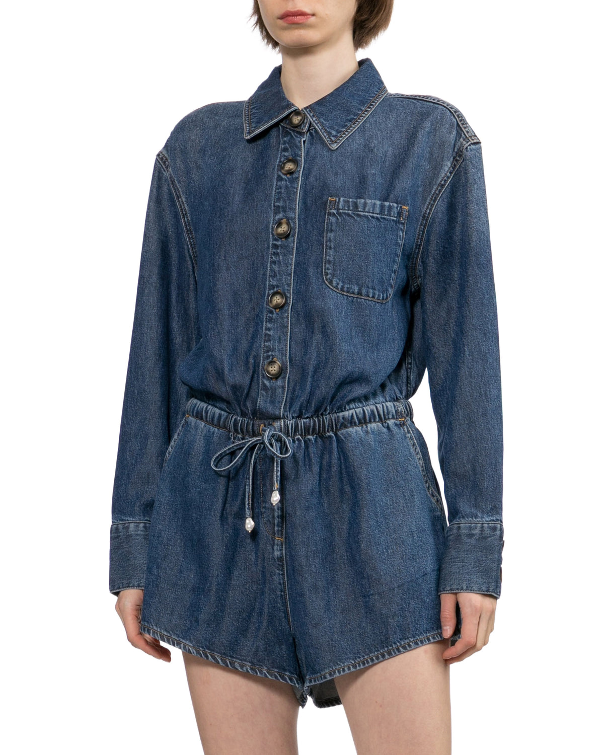 Denim romper