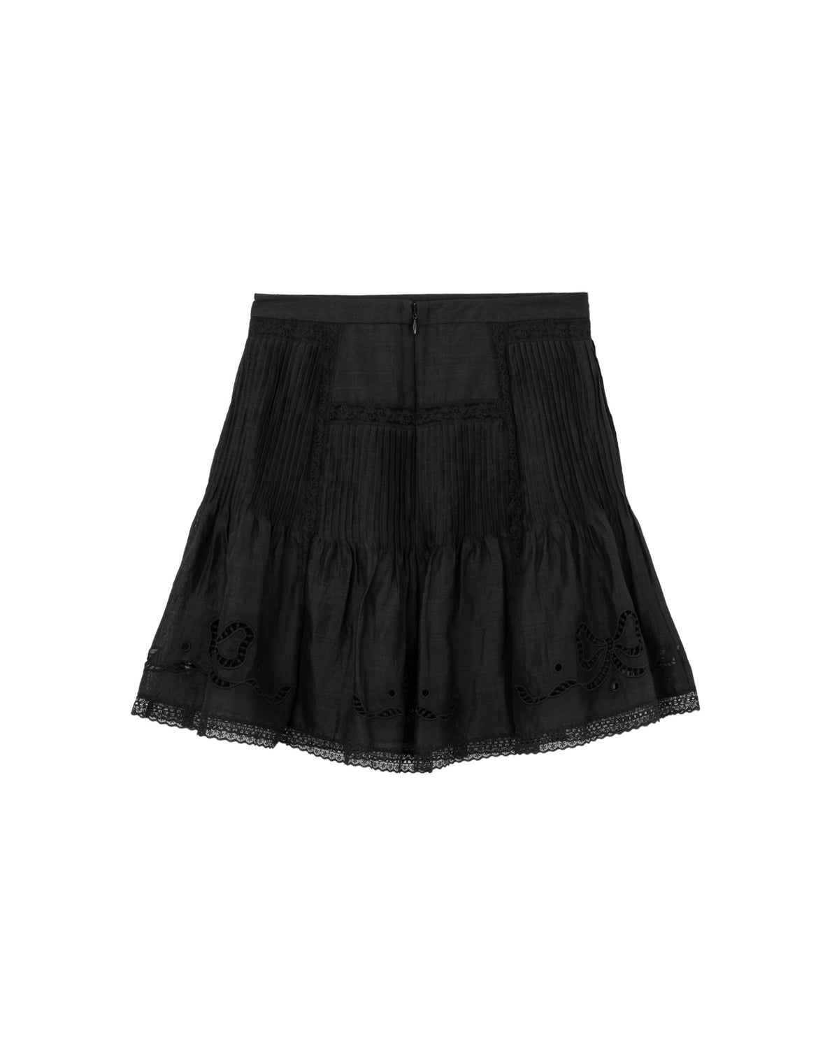 Lace-trim skirt