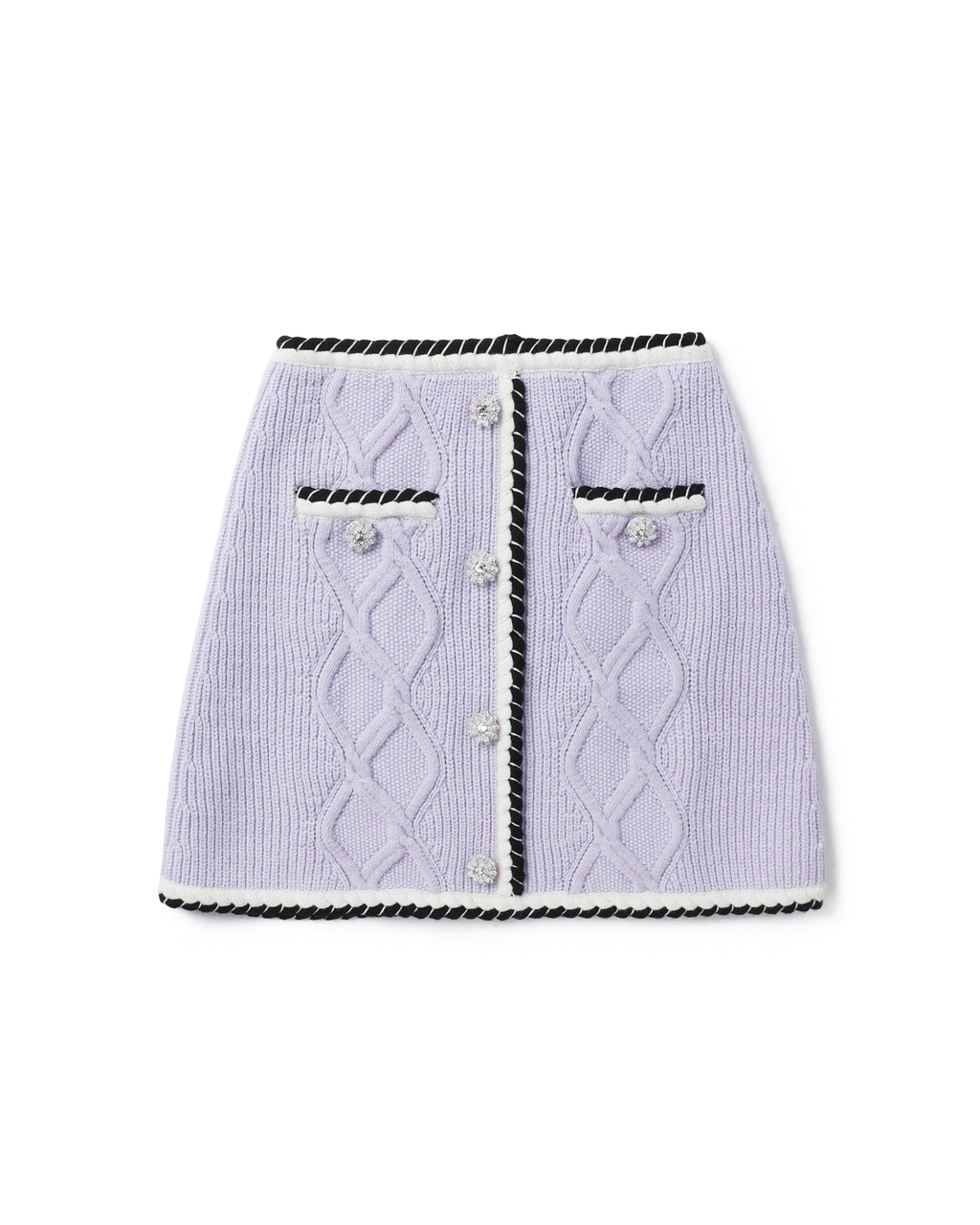 Knit mini skirt