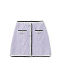 Knit mini skirt