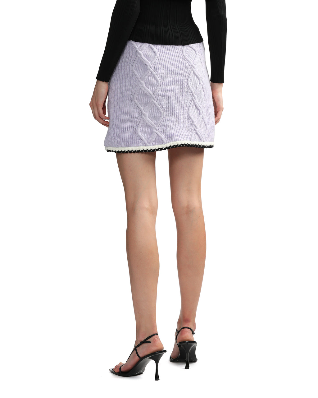 Knit mini skirt