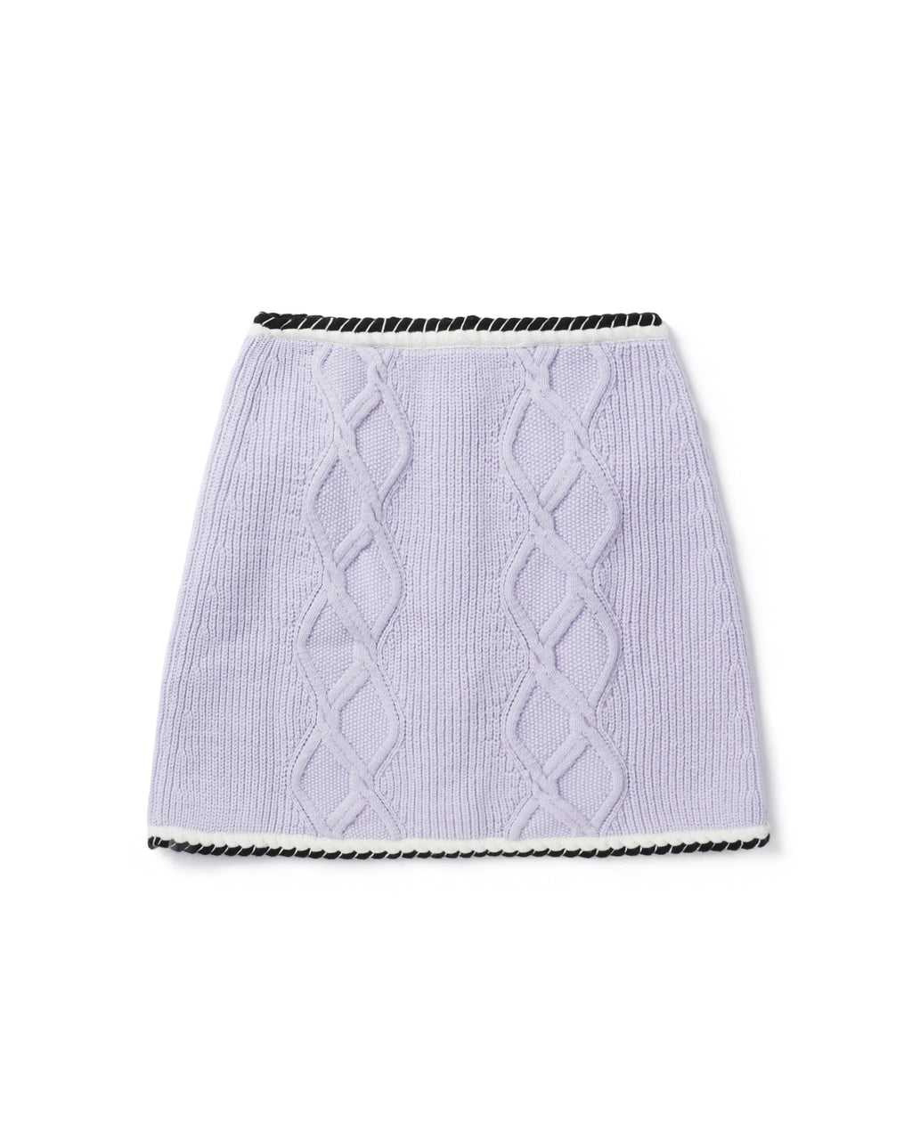 Knit mini skirt