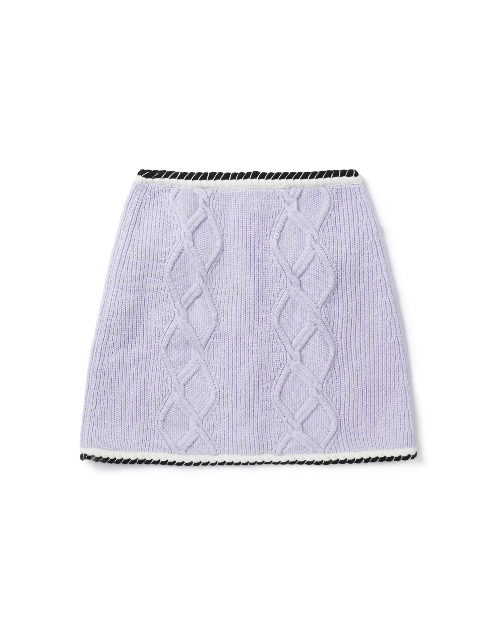 Knit mini skirt