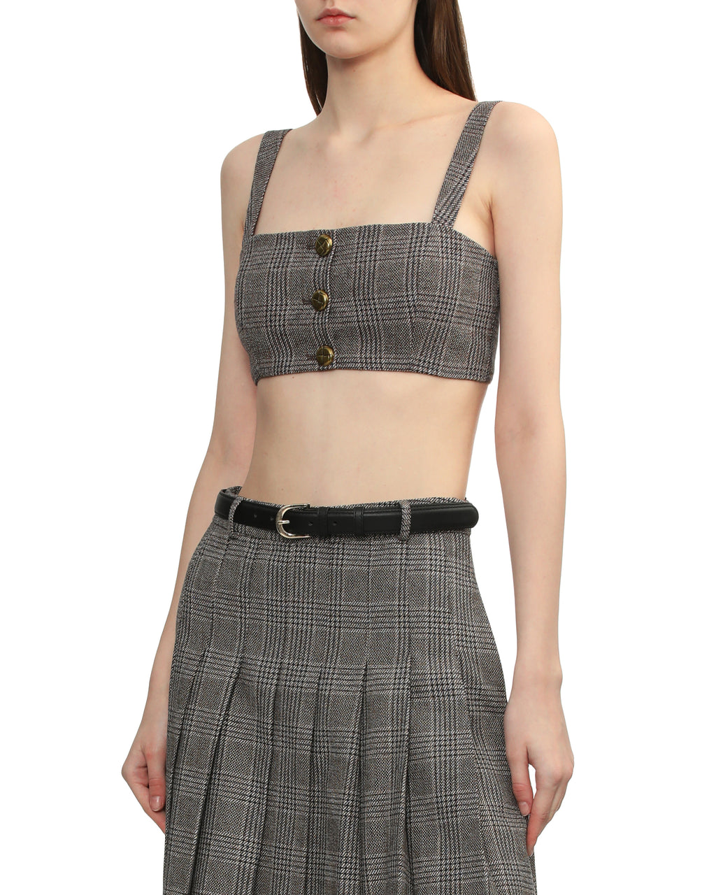 Check crop top