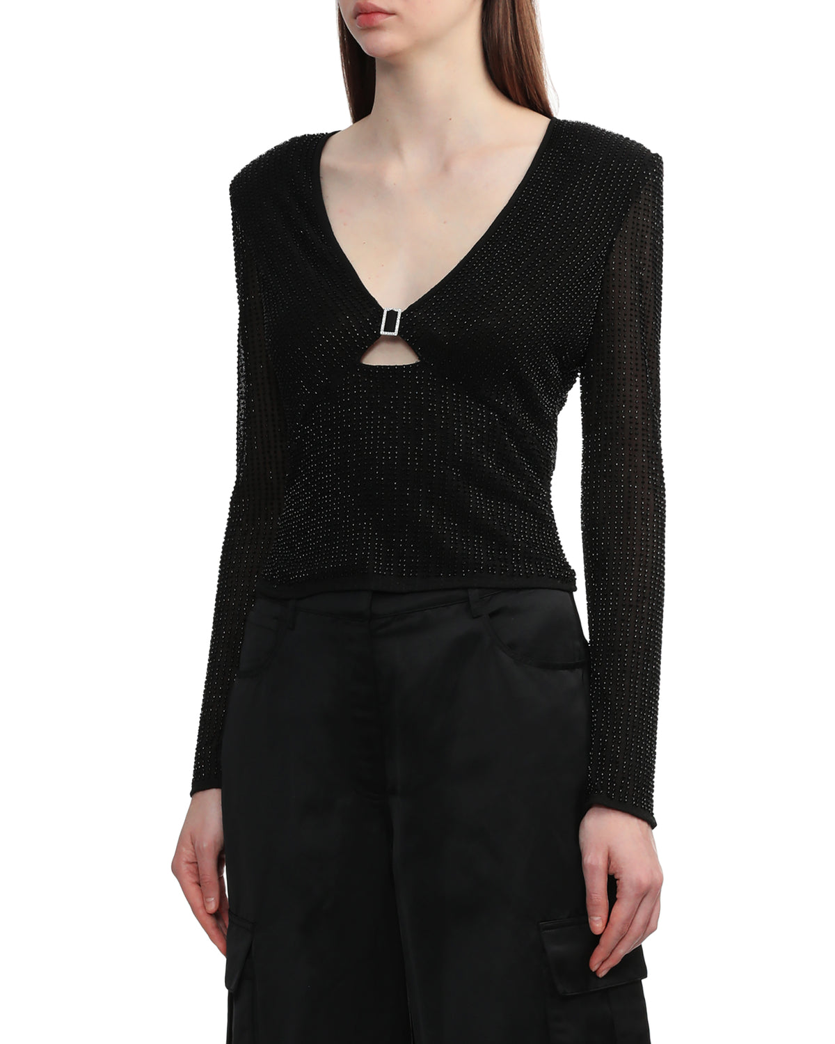 Beaded mesh top