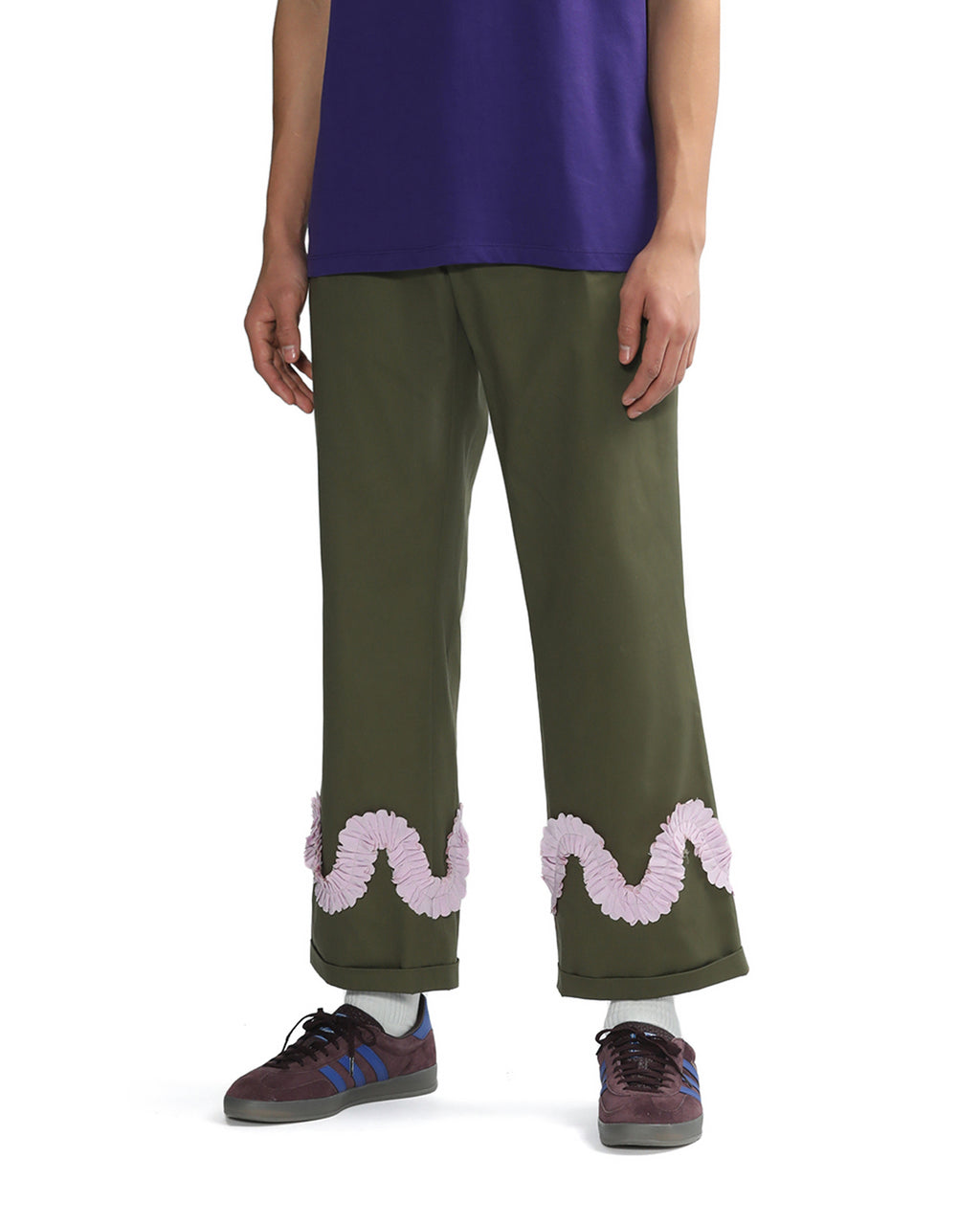 Tafeta worm pants