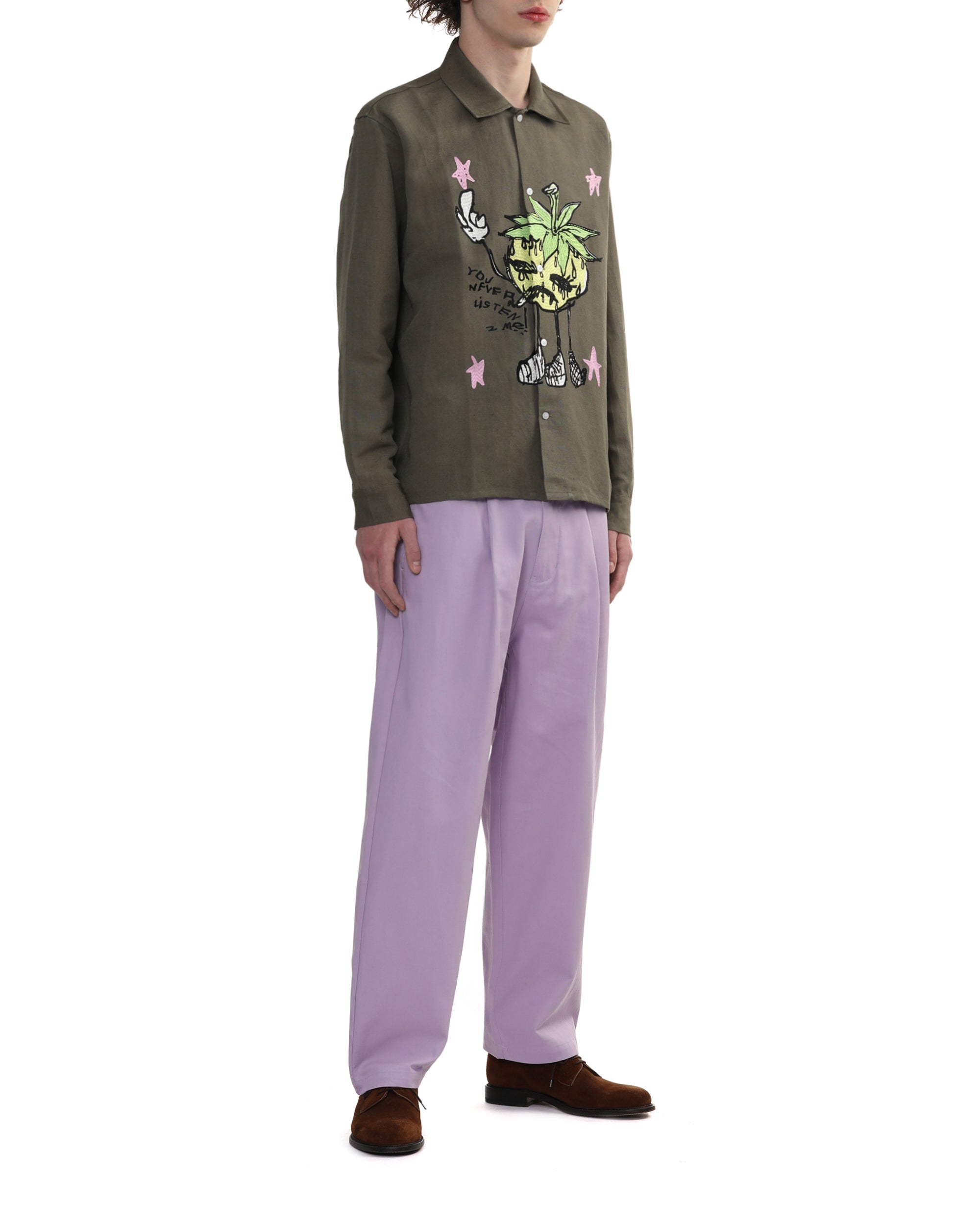 Smoke strawbabies embroidered shirt