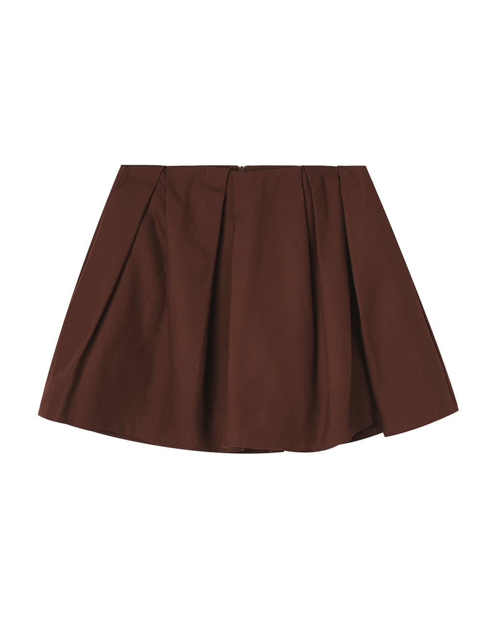 Pleated mini skirt