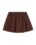 Pleated mini skirt