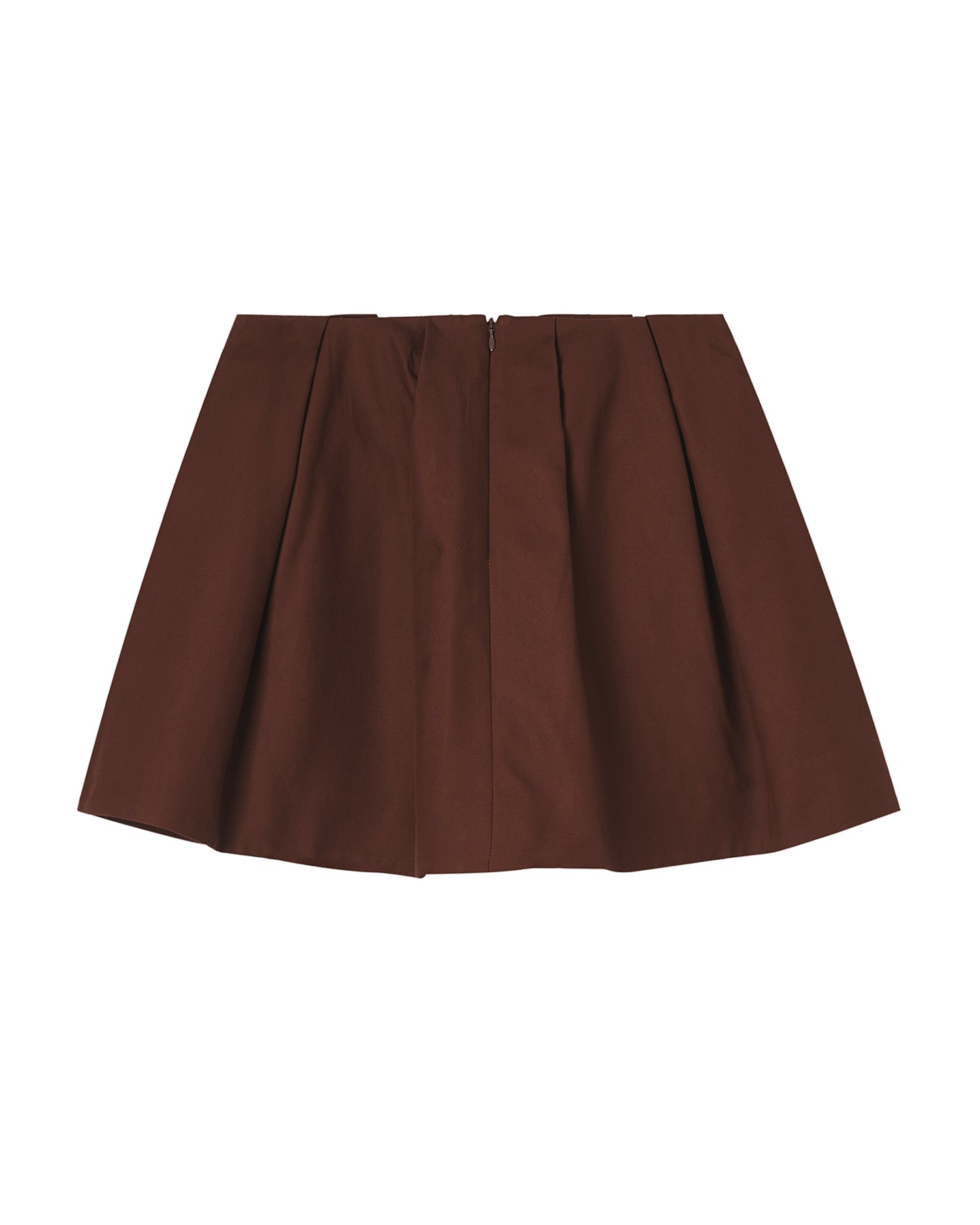 Pleated mini skirt