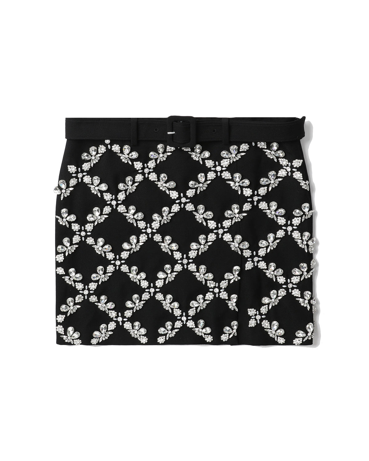 Crystal embellished mini skirt