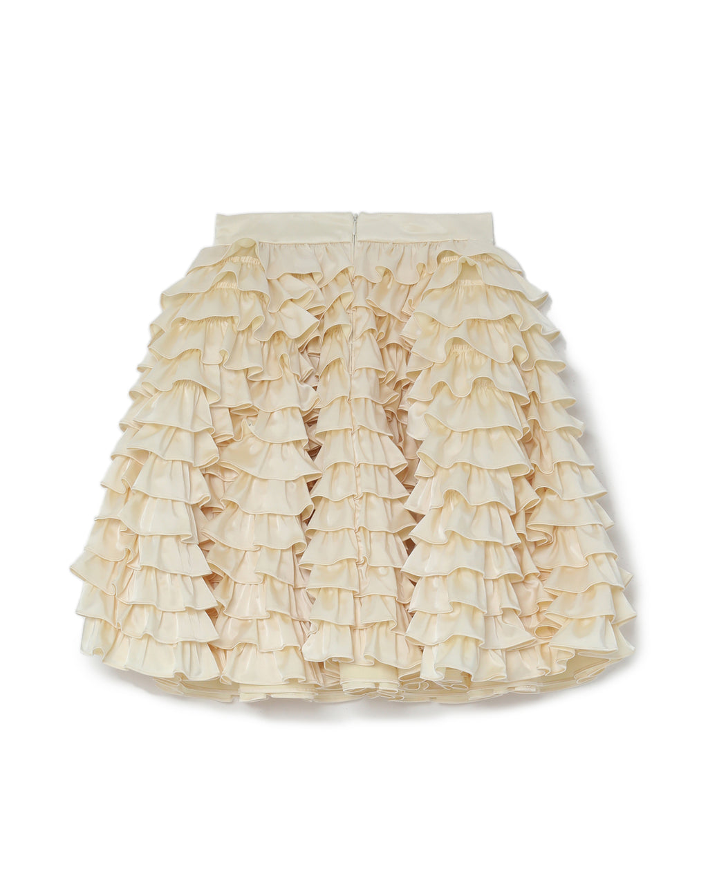 Mercerised ruffle skirt