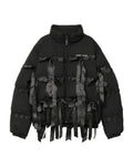 Ribbon puffer jacket