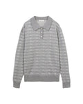 Printed polo sweater
