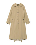Buttoned trench coat