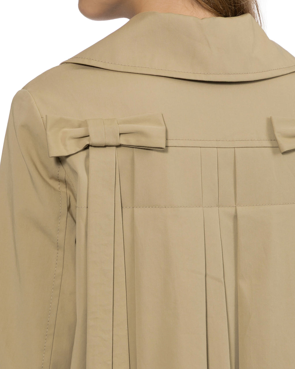 Buttoned trench coat