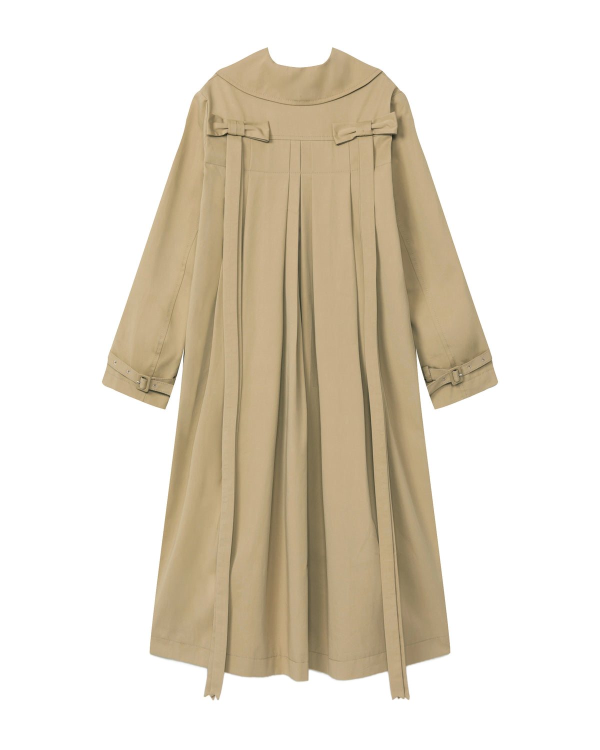 Buttoned trench coat