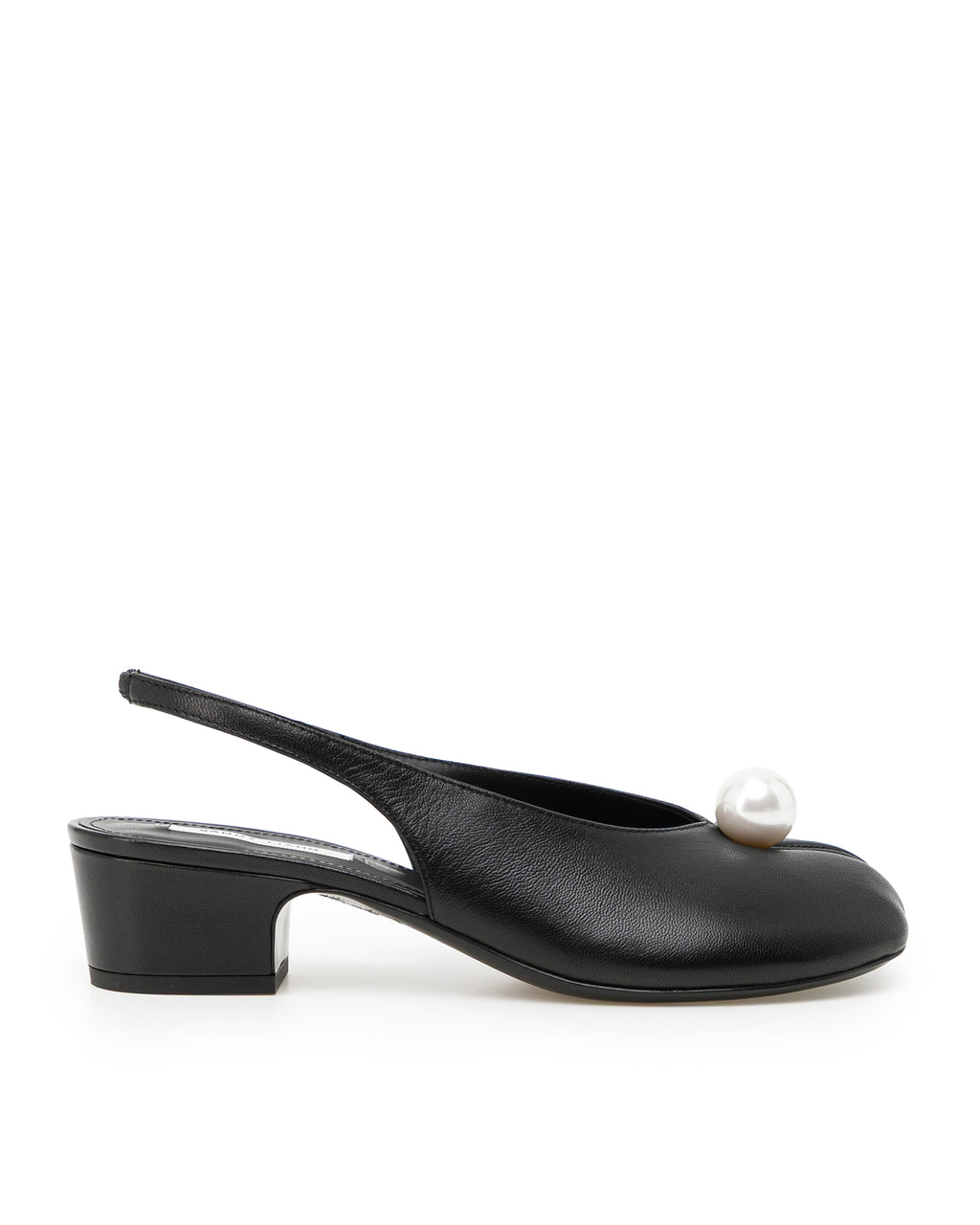 Pearl slingback heels