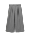 Pleated cropped pants