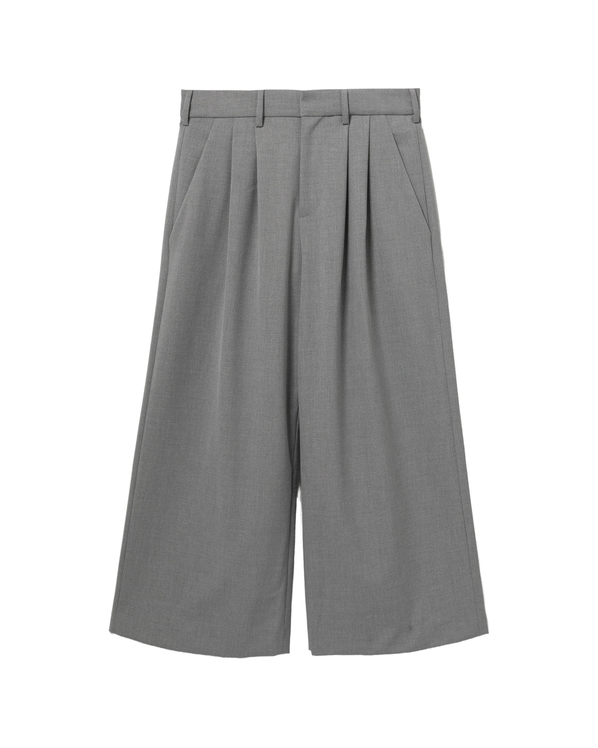 Pleated cropped pants