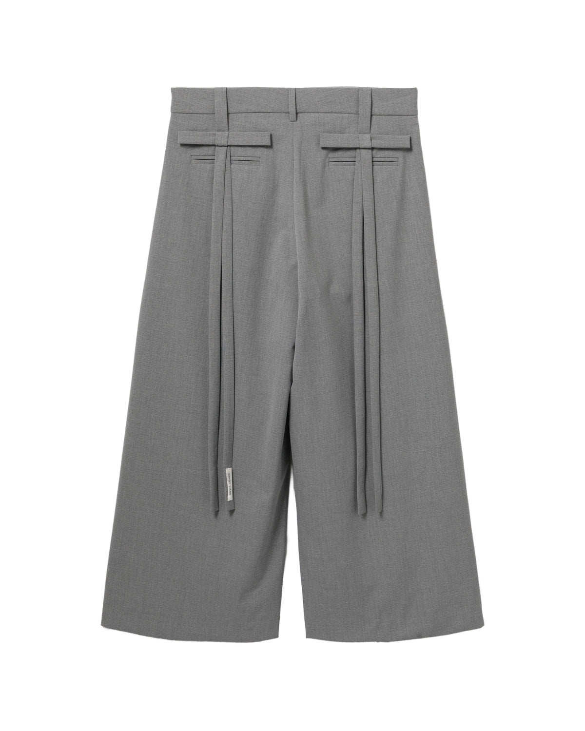 Pleated cropped pants