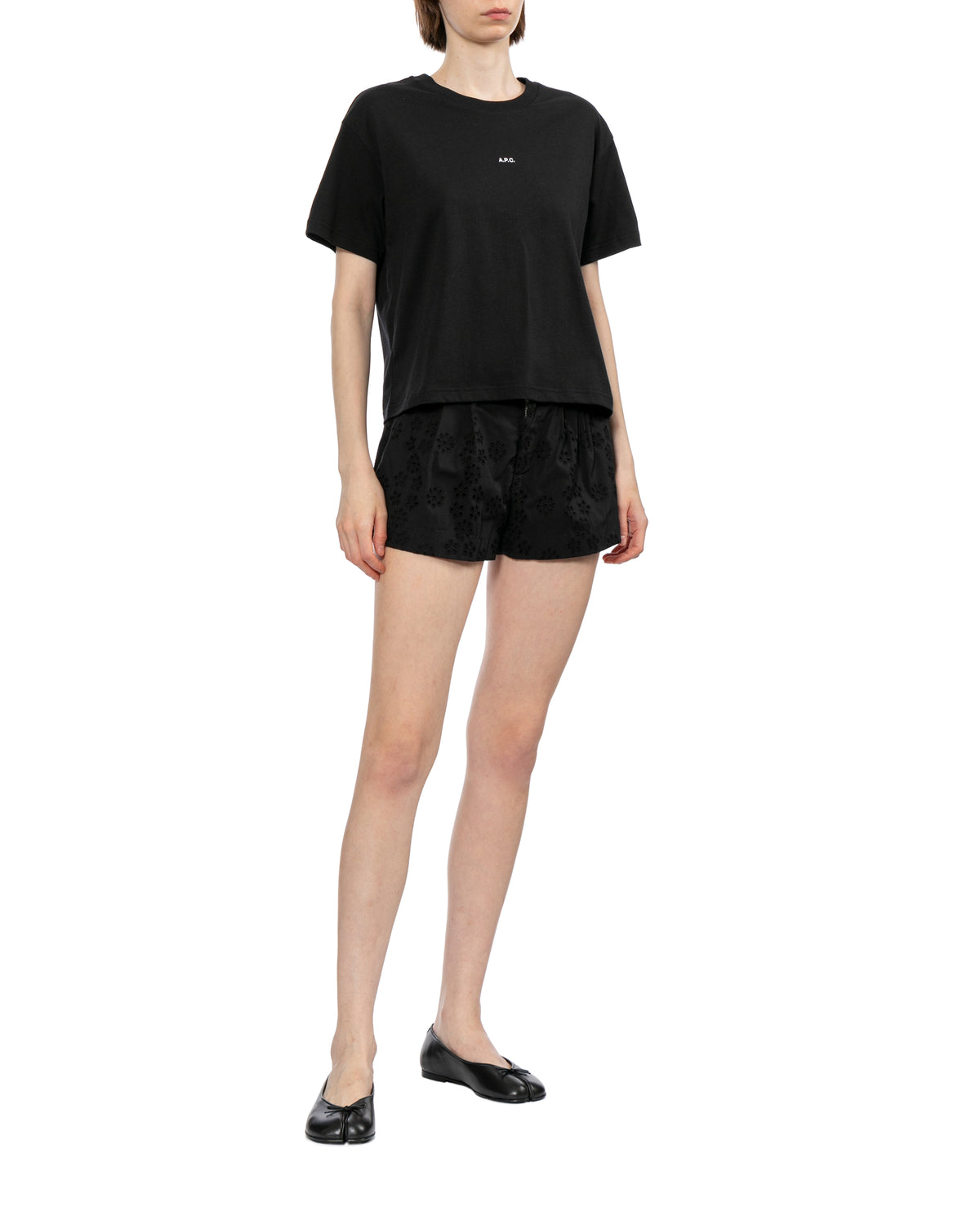 Embroidered shorts