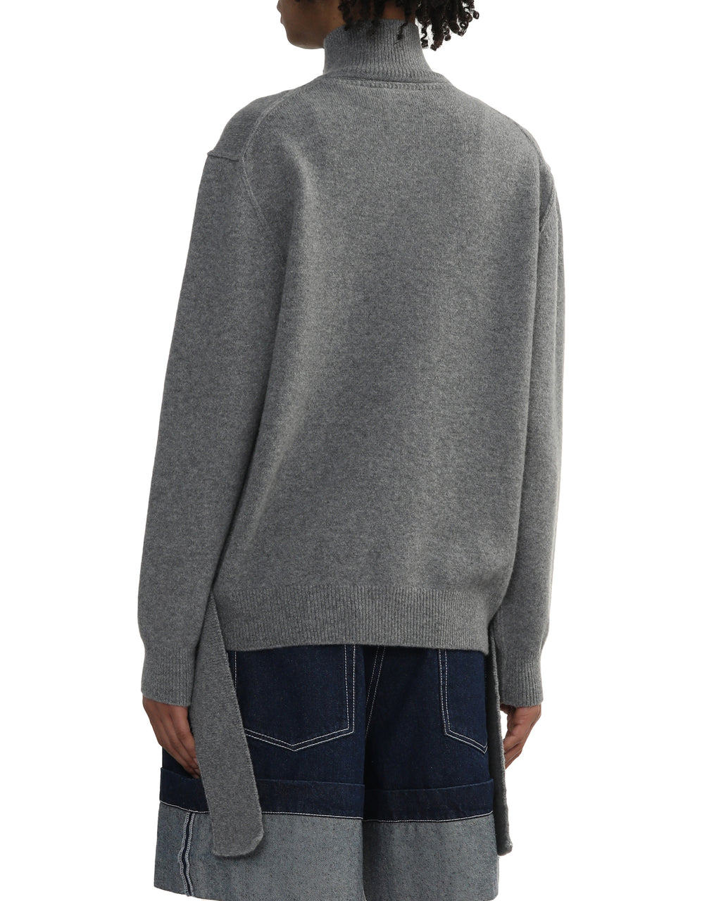 Window zip-up cardigan