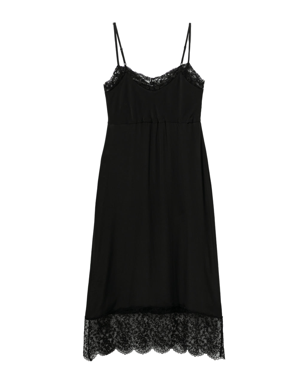 Lace trim slip dress