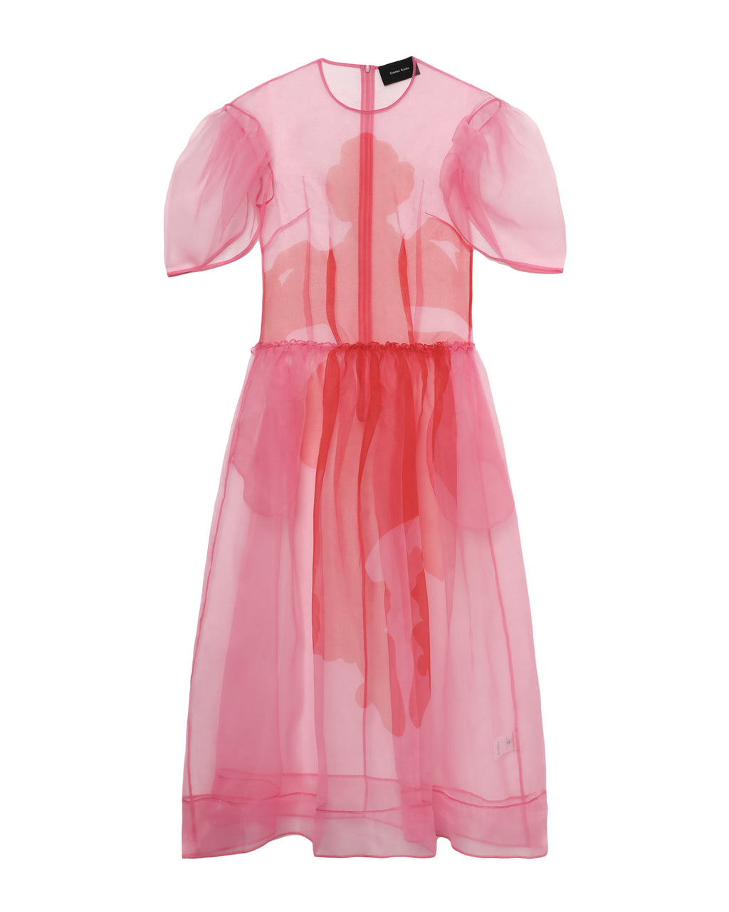 Petal sleeve dancing organza dress