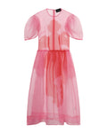 Petal sleeve dancing organza dress