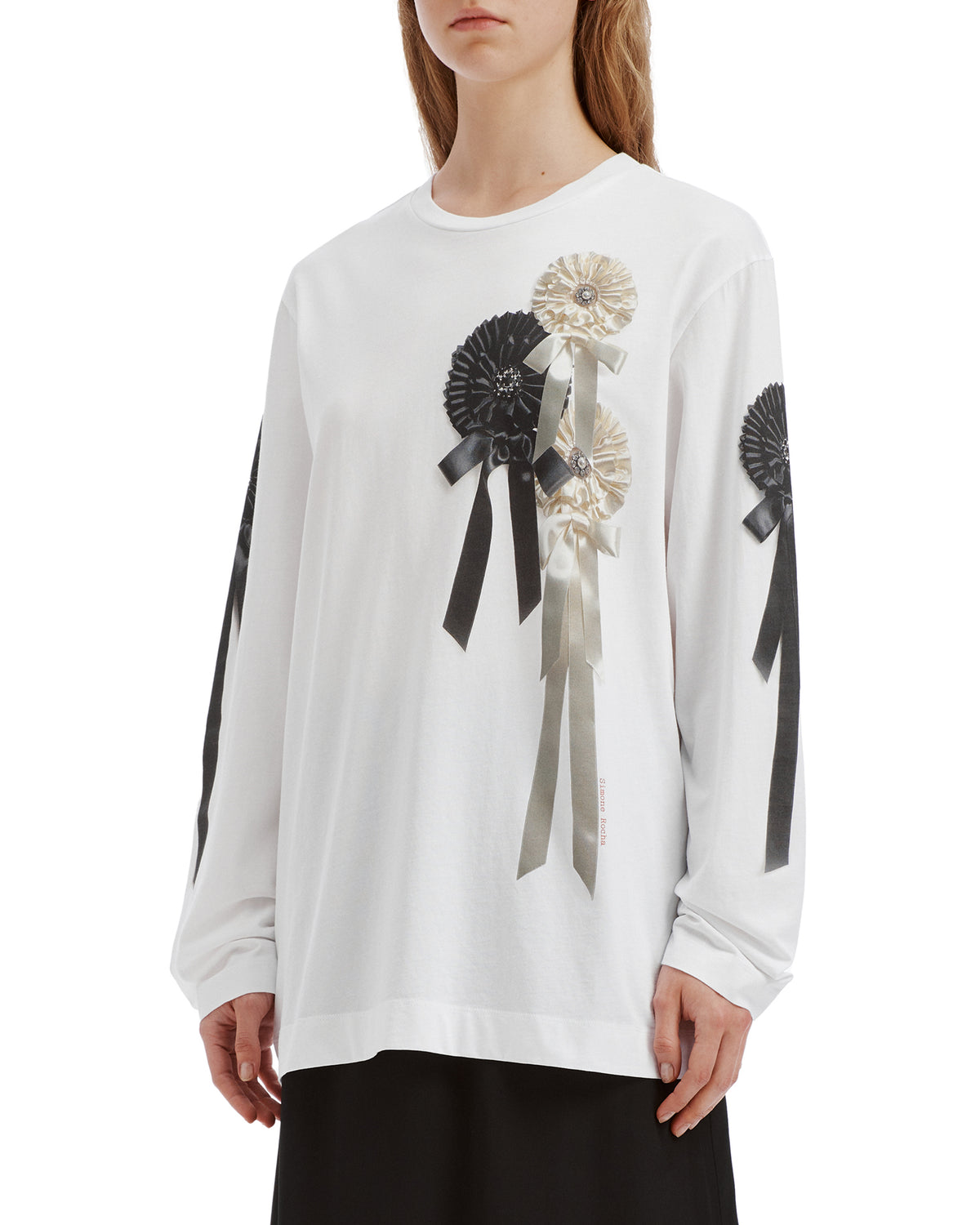 Ribbon rosette print tee