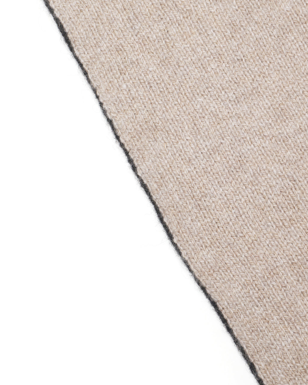Long graphic logo knit scarf
