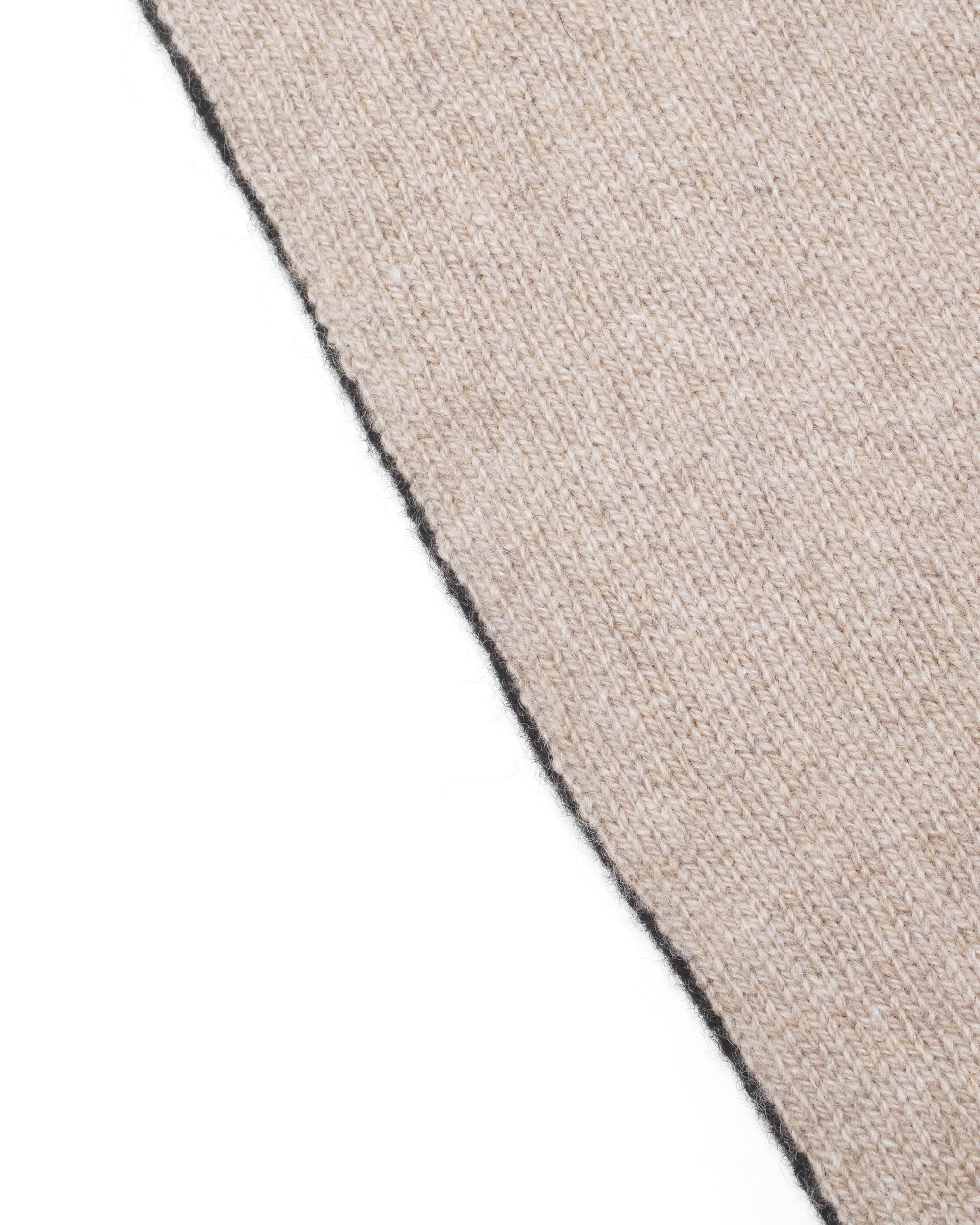 Long graphic logo knit scarf