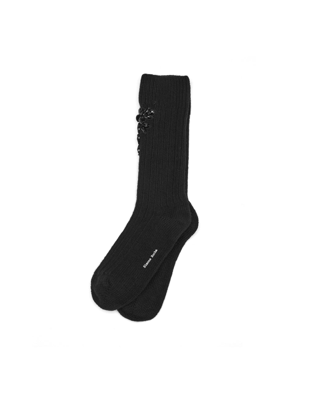 Embellished chunky wool ankle socks