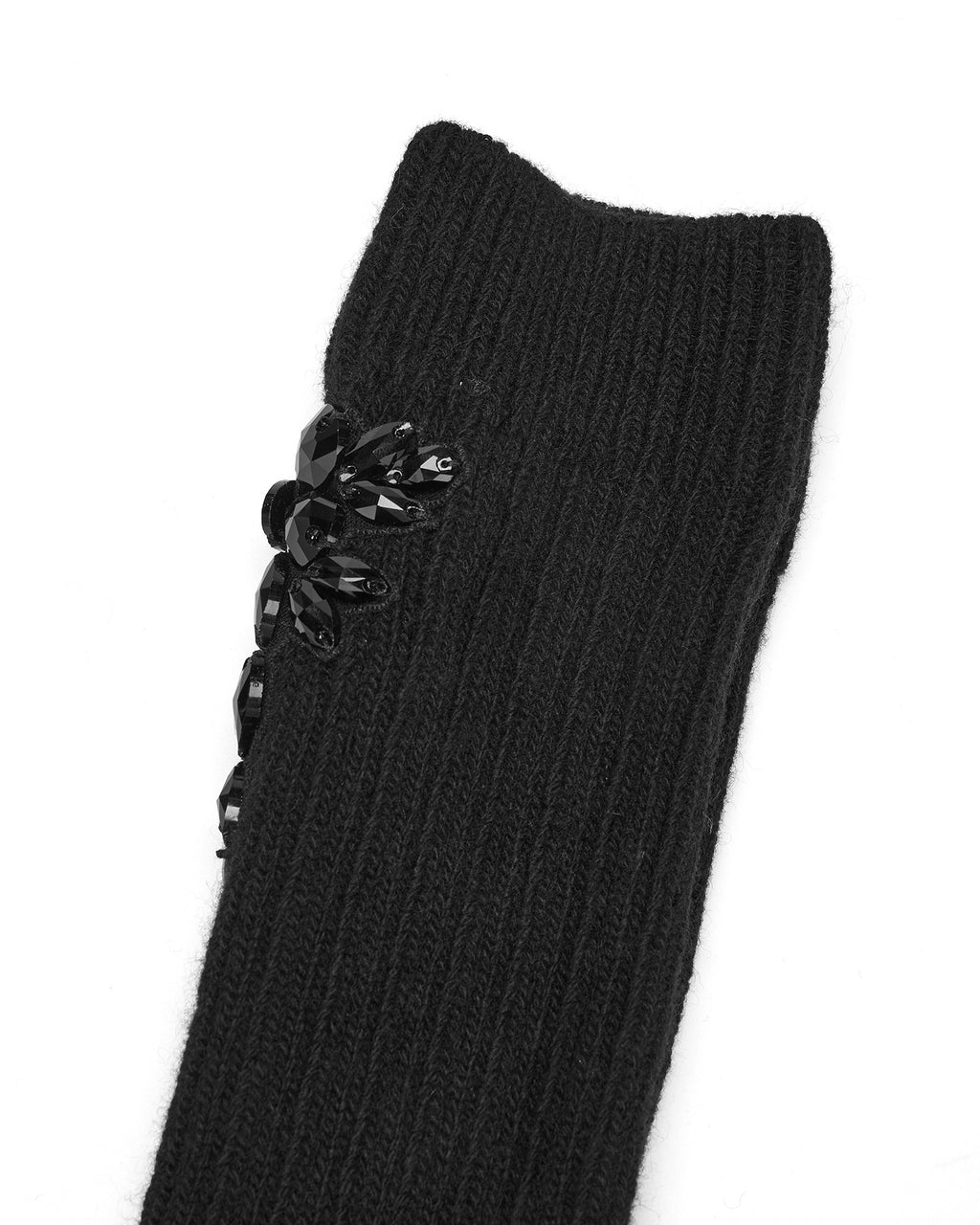 Embellished chunky wool ankle socks