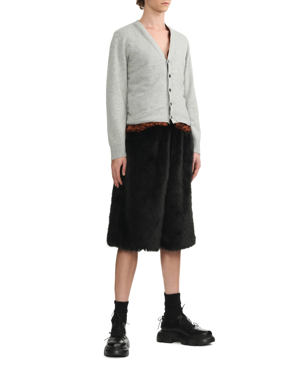 Faux fur shorts