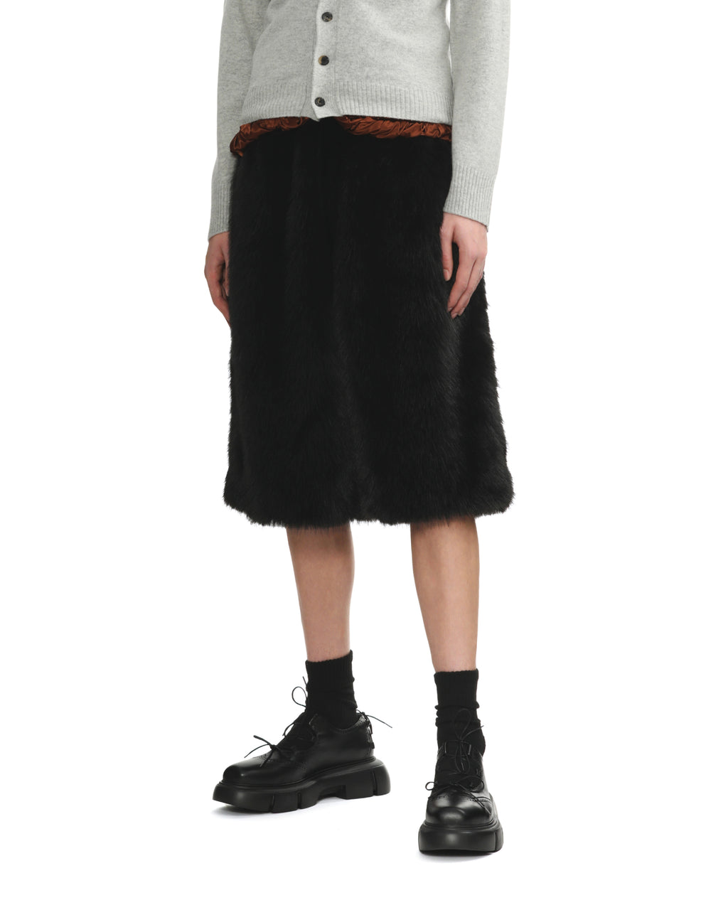 Faux fur shorts